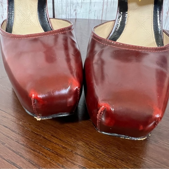 L.A.M.B. by Gwen Stefani HAMURA women’s Platform Heels  Black red Vintage Y2K 7B - Picture 17 of 17